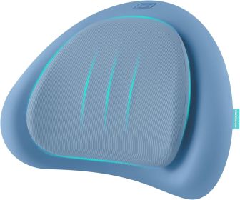 Lumbar Pillow Premium Memory Foam, Double-Layer-Office Chair Cushion for Tailbone Pain Relief,Butt Pillow for Office Chair,Car seat Cushion (Color: Blue)